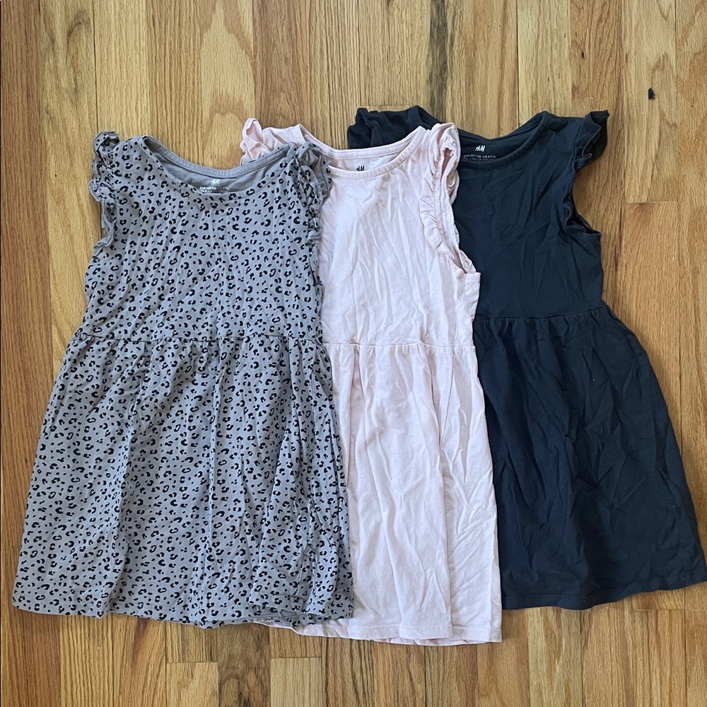 H&M Kids Casual Dresses - Leopard, Pink, Black